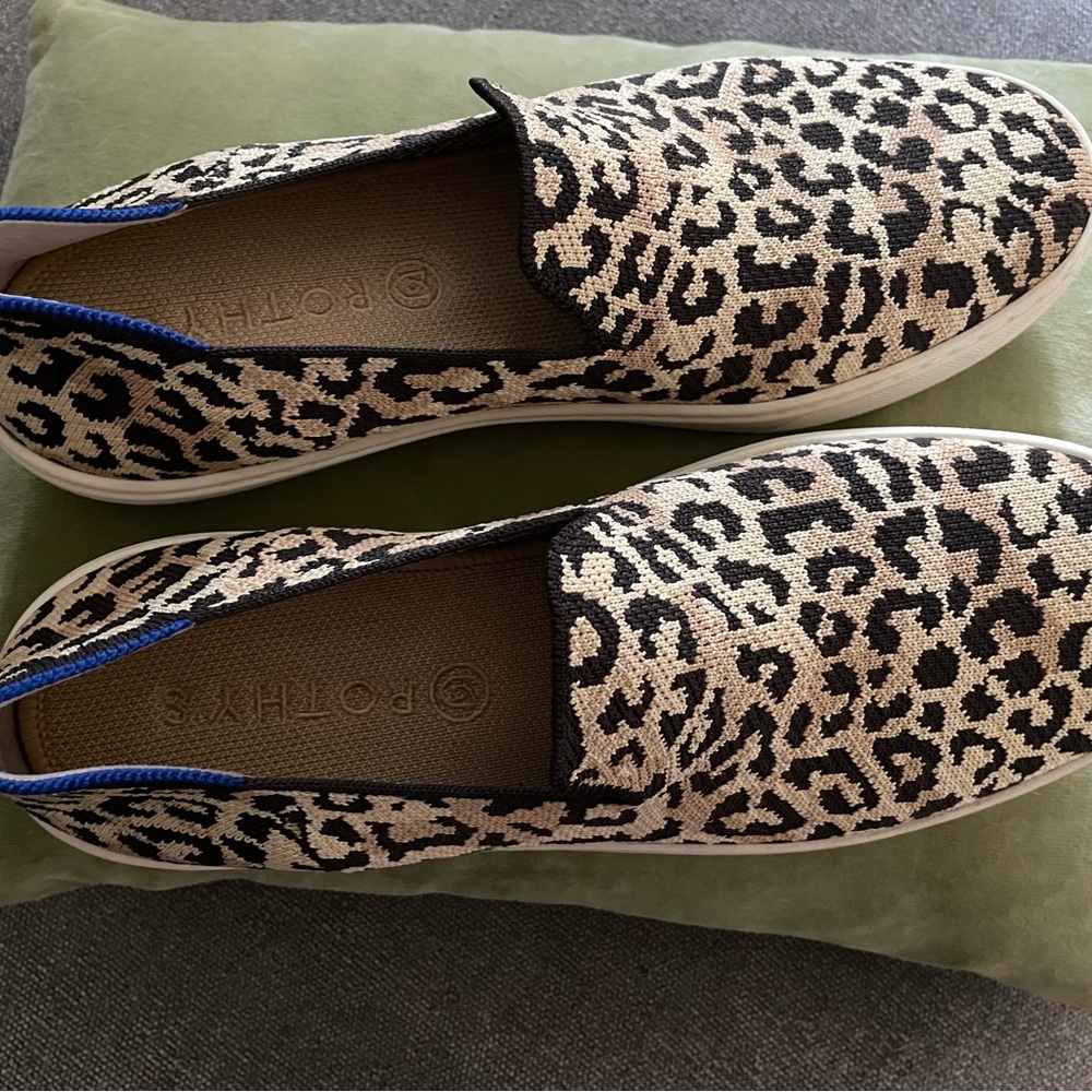 Rothy's Leopard Print Women's Slip-On Shoes